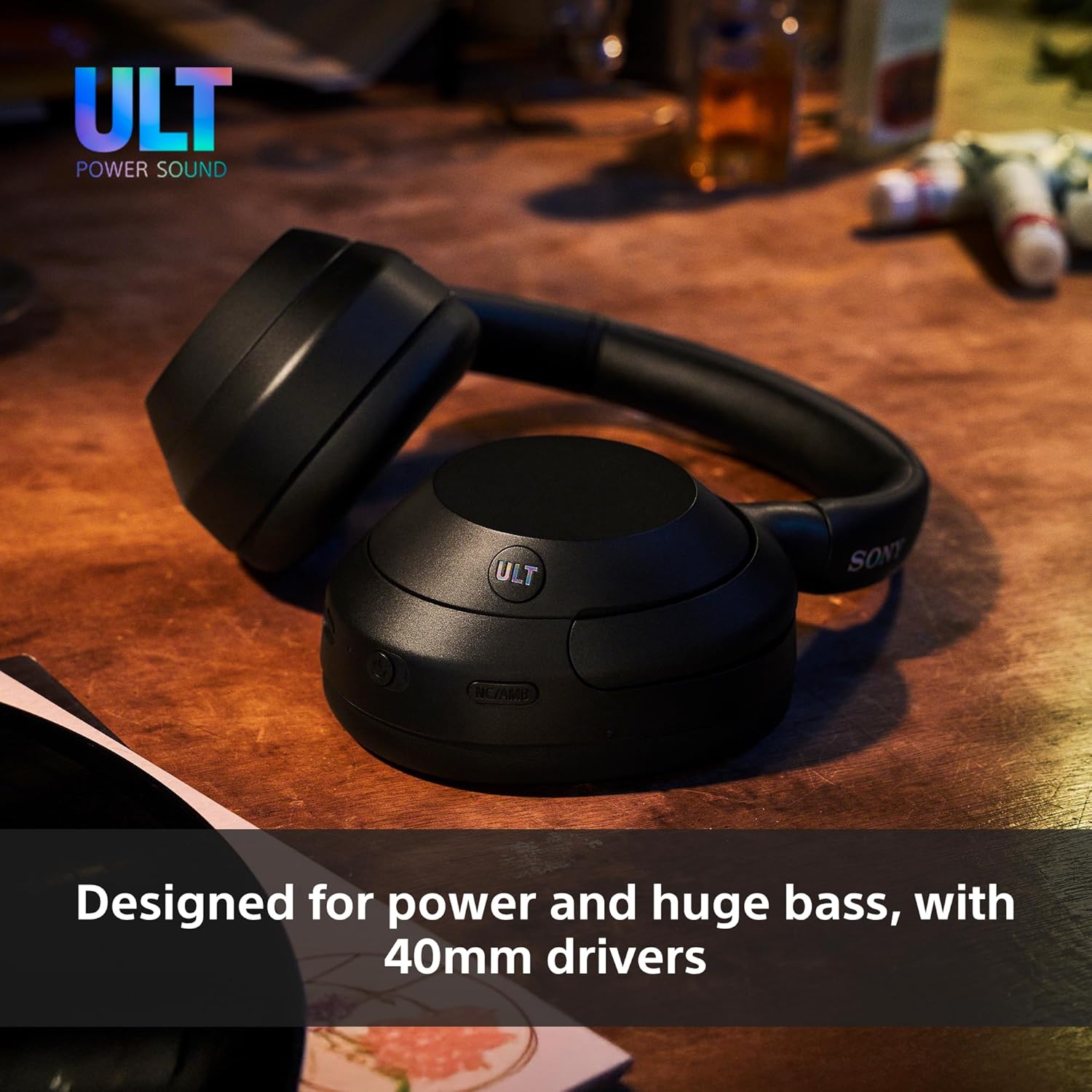 Wireless Noise Cancelling Over Ear Headphones Deep Bass 30H Battery