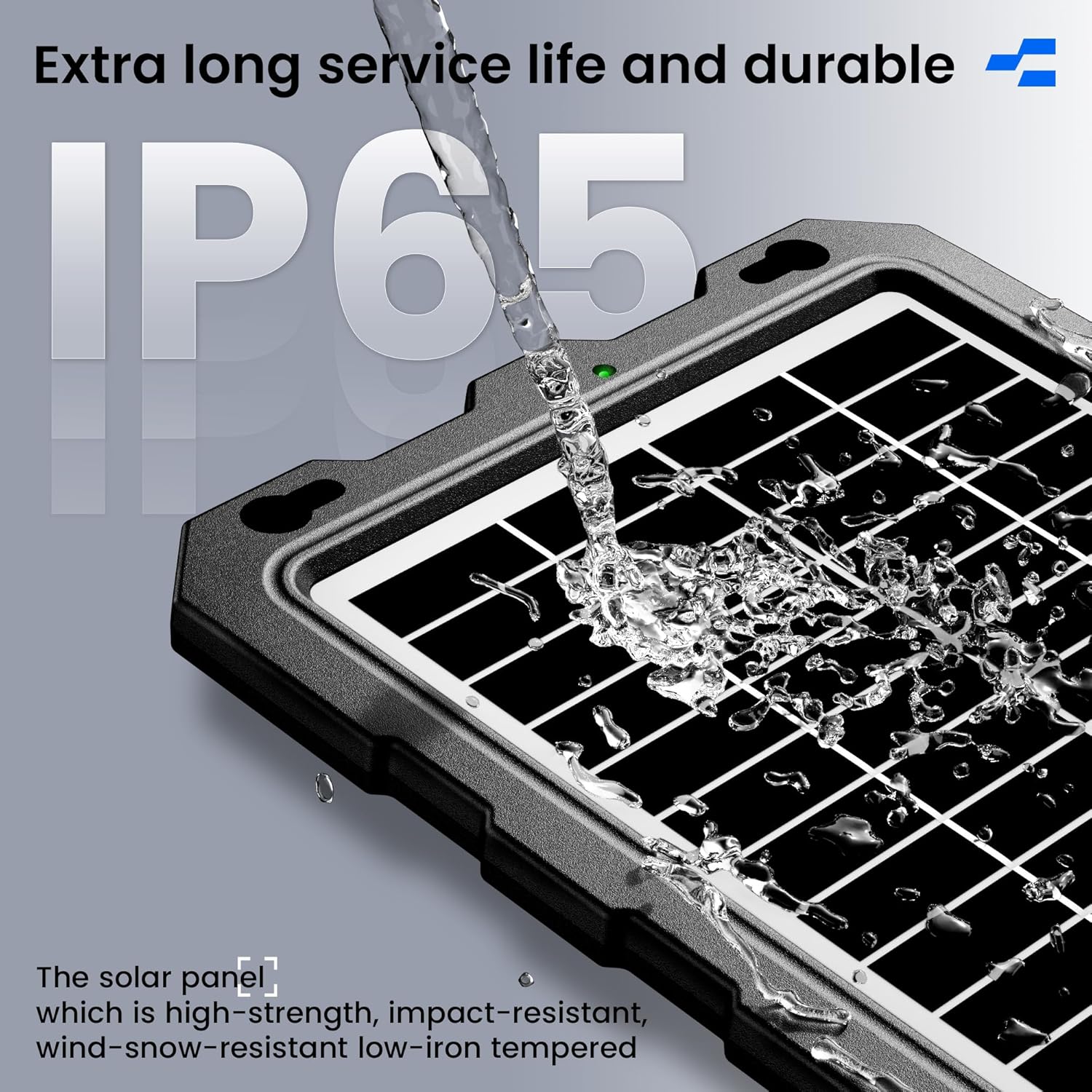 9W Solar Battery Trickle Charger 12V Car Boat RV Maintainer