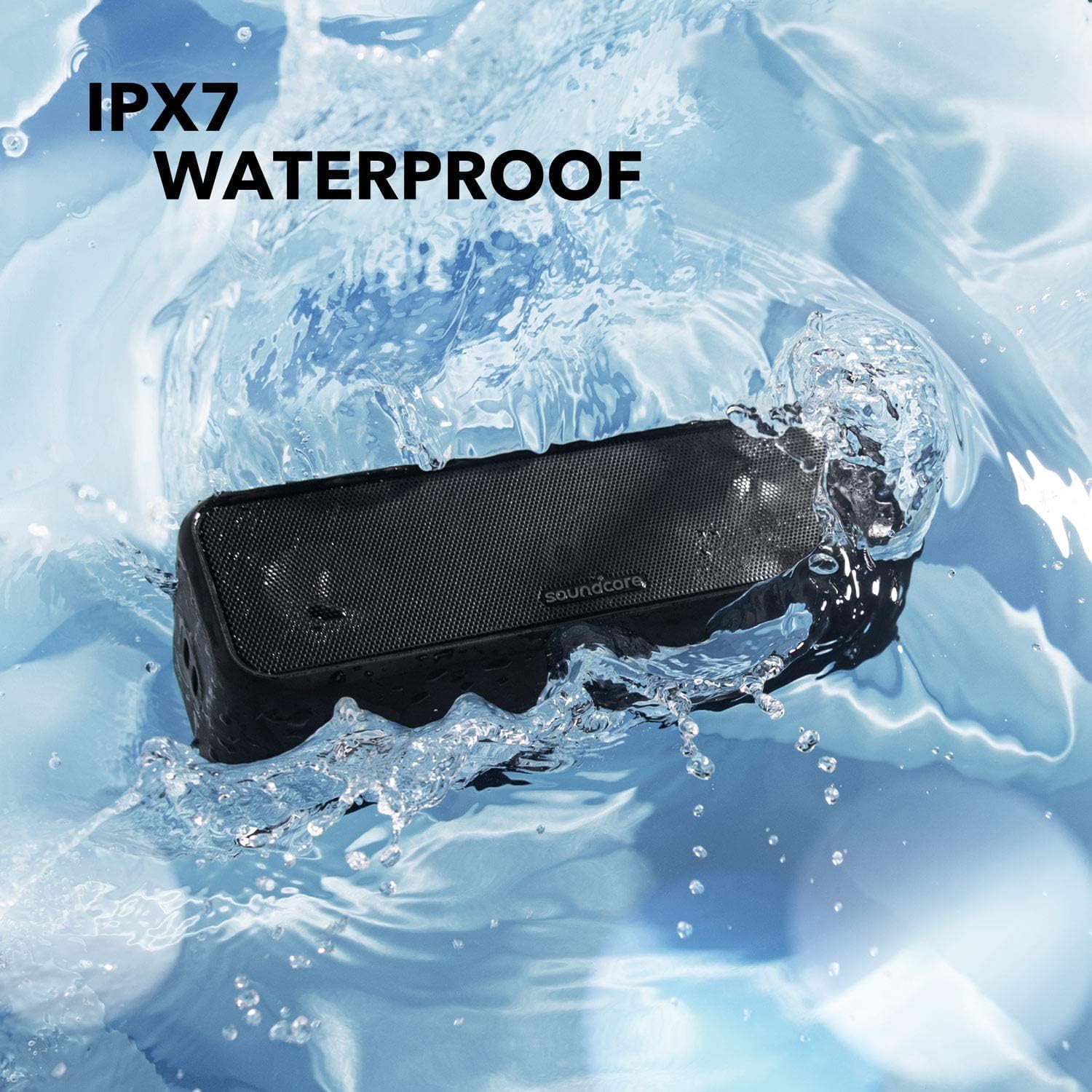 Portable Bluetooth Speaker 24Hr Playtime IPX7 Waterproof Stereo Bass