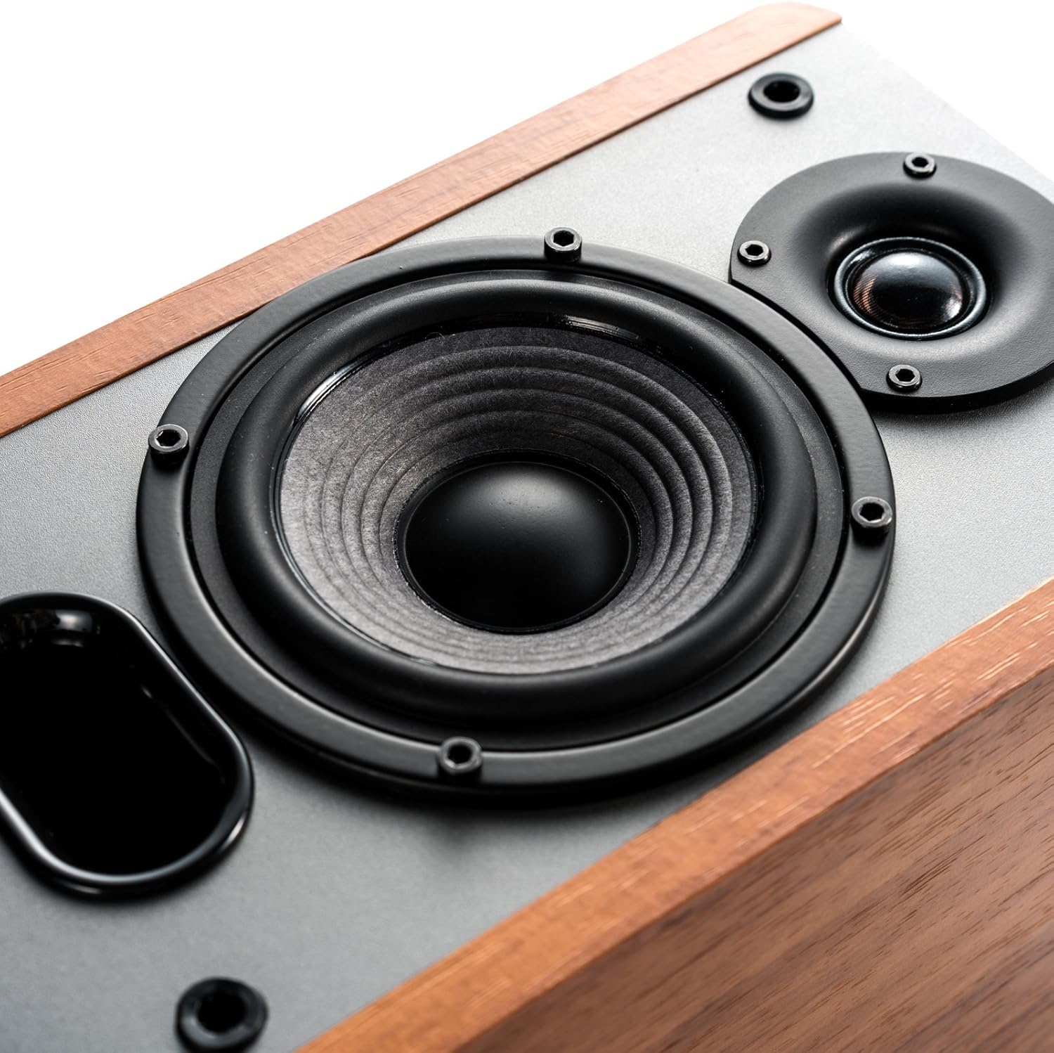 Passive Bookshelf Speakers Pair 2 Way Wall Mount HiFi Audio