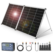 200W Foldable Solar Panel 12V Portable Suitcase Kit