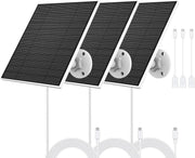 5W Solar Panel for Camera USB C Waterproof IP65 3 Pack Mount