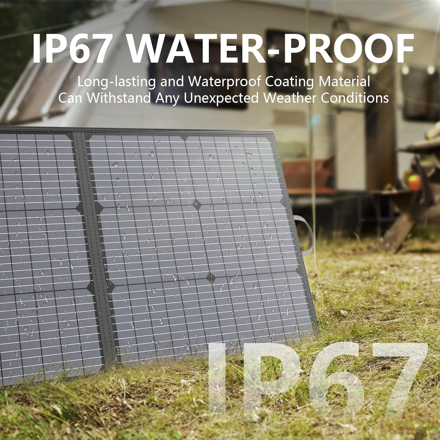 110W Portable Foldable Solar Panel 20V IP67 Waterproof Camping Charger