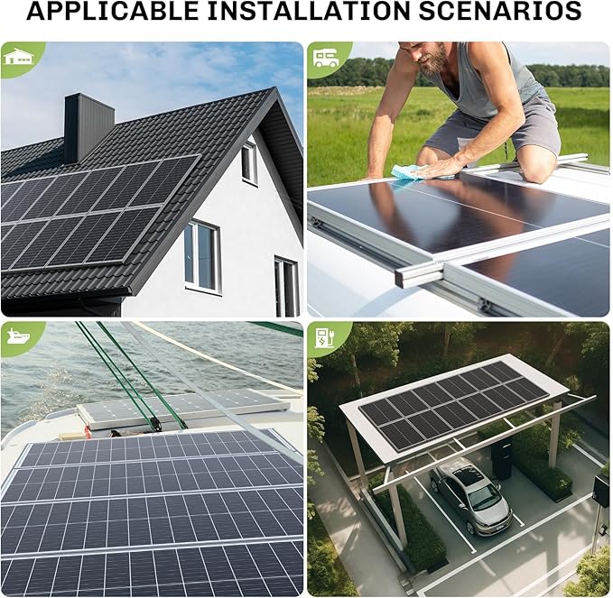 800W Advanced Solar Panel Set 8x100W Mono IP68 MC4