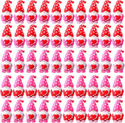 50PCS Valentine Gnome Figurines Mini Heart Decor Bulk Set