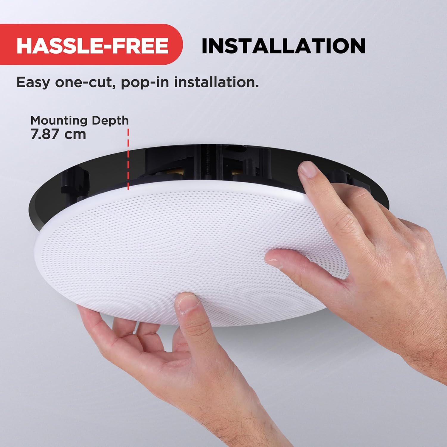 6.5 Inch In Ceiling Wall Speakers 200W Flush Mount Stereo Pair