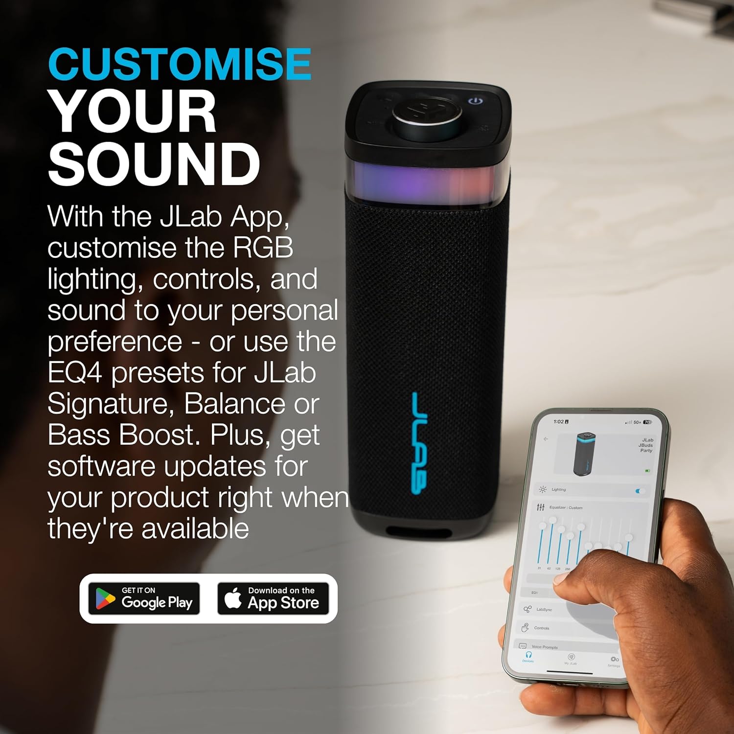 Bluetooth Party Speaker 30W Portable RGB Lights 12H Waterproof