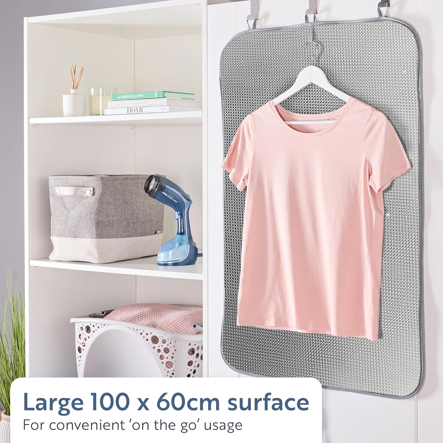 Handheld Garment Steamer with Hanging Steam Pad Fast Heat