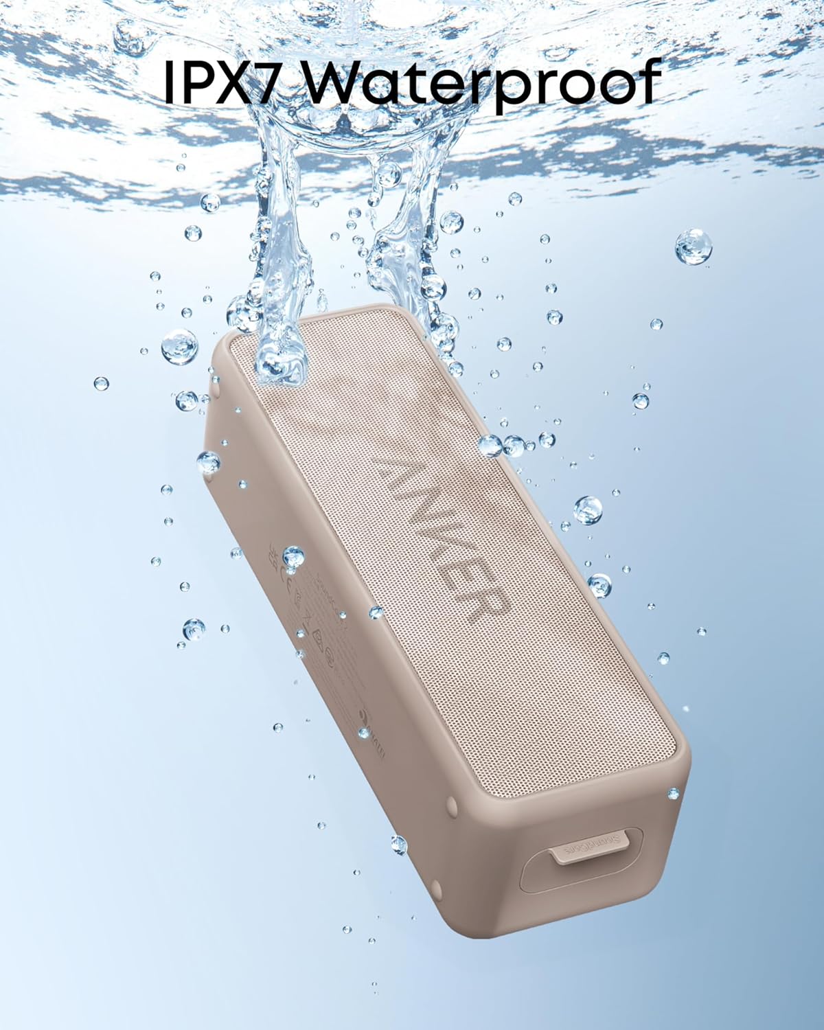 Portable Wireless Speaker 12W Stereo Deep Bass IPX7 Waterproof