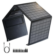 40W Foldable Solar Charger USB C DC Camping Power Station