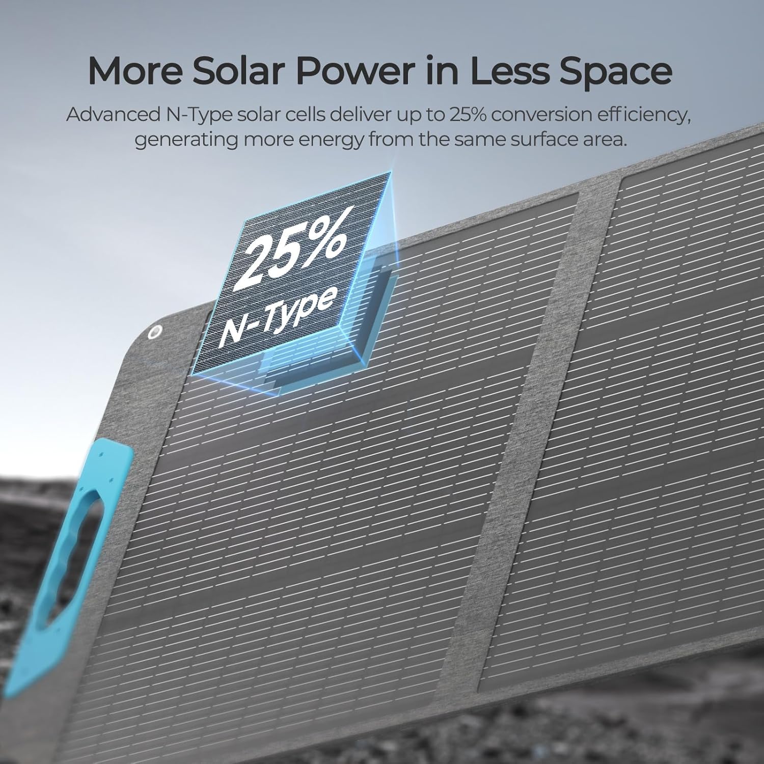 100W Foldable Solar Suitcase USB C MC4 Camping Charger