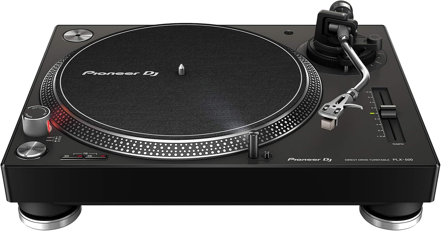 Direct Drive DJ Turntable USB Recording, Scratch & Mix, Black