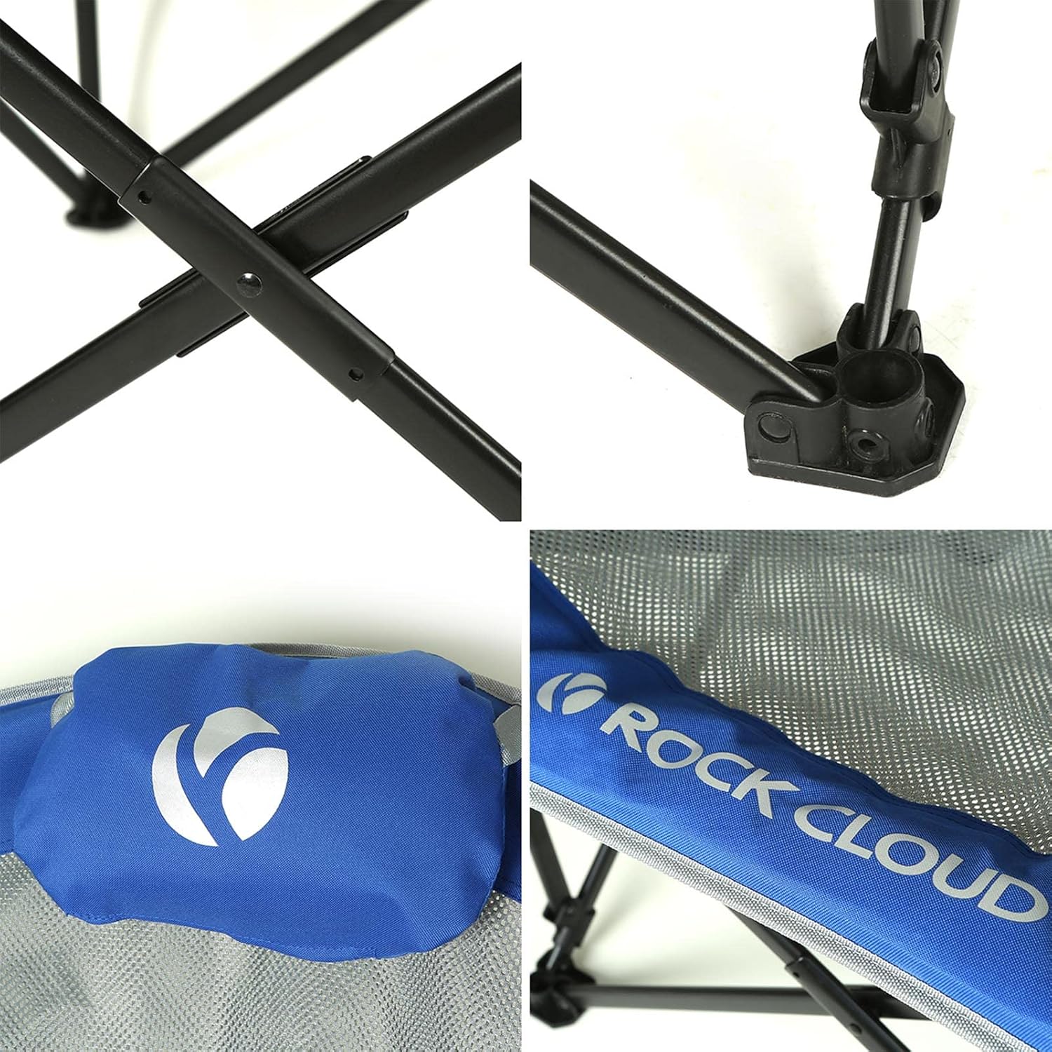 Portable Moon Camping Chair Foldable Saucer Blue
