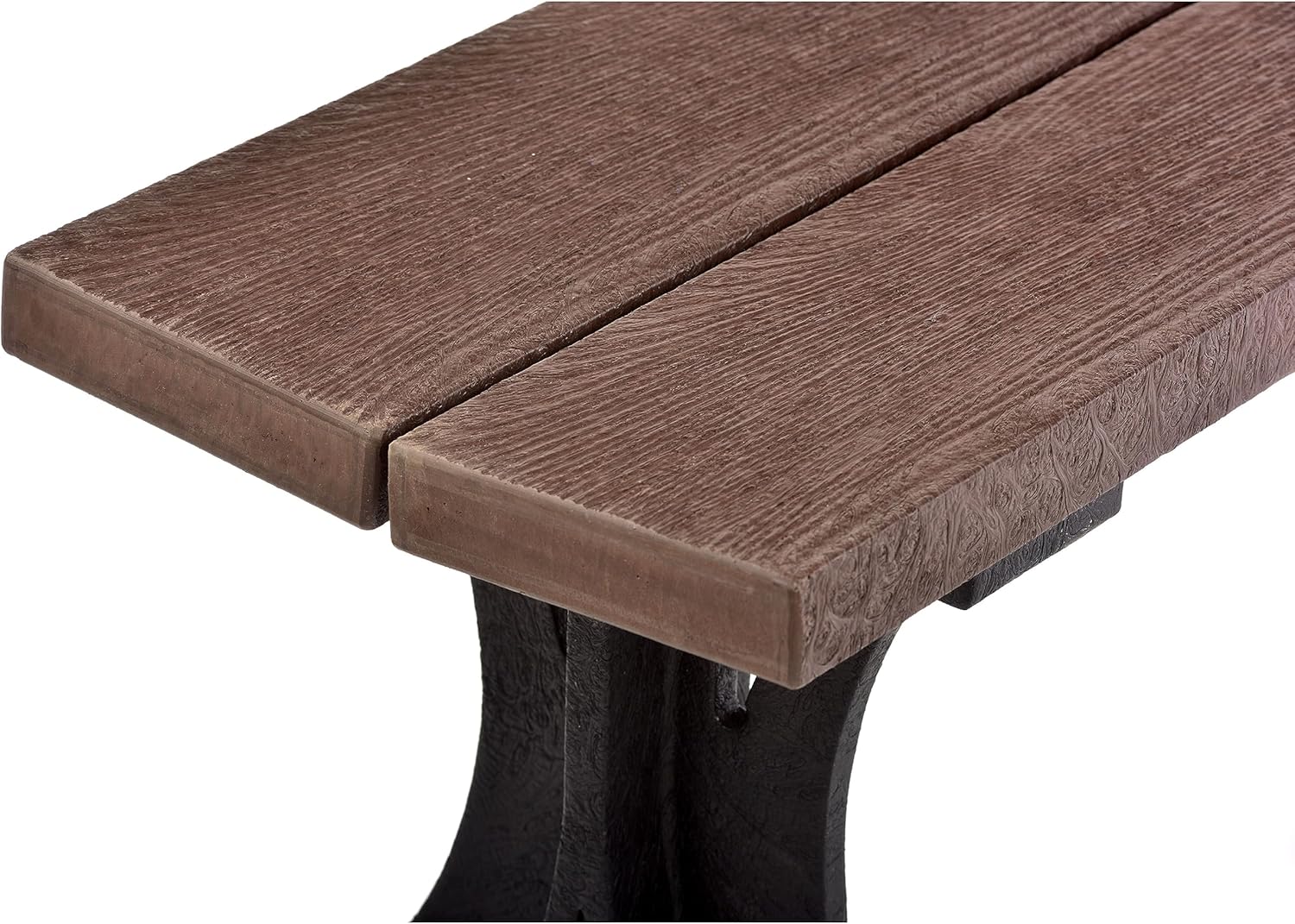 3 Seater Backless Garden Bench Recycled Plastic Outdoor Seat