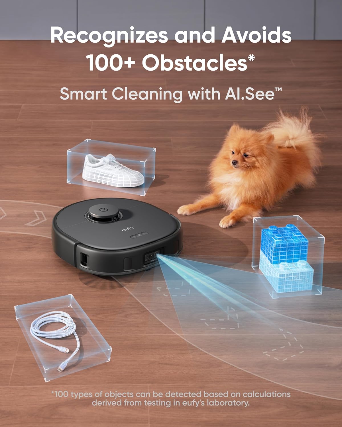 Robot Vacuum Mop 8000Pa Auto Empty Wash Dry AI Mapping Carpet Lift