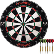 Bristle Dart Board Set Steel Tip Darts Staple Free Sisal