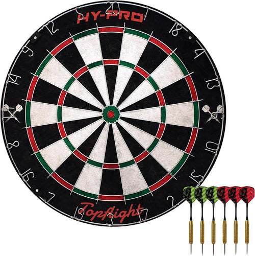 Bristle Dart Board Set Steel Tip Darts Staple Free Sisal