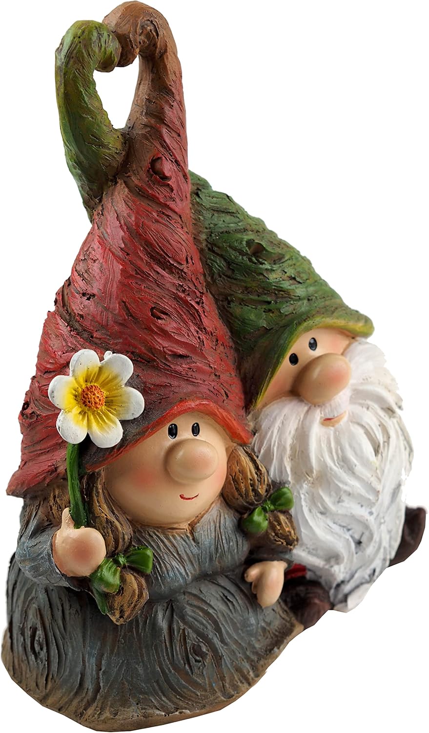 Mr Mrs Garden Gnome Couple Resin 22cm Romantic Decor