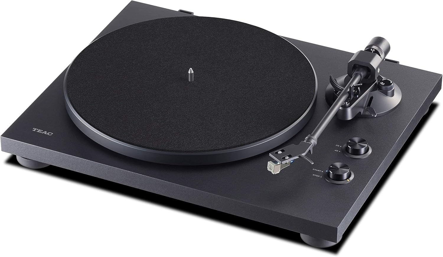 Bluetooth Belt Drive Turntable with MM Preamp Black