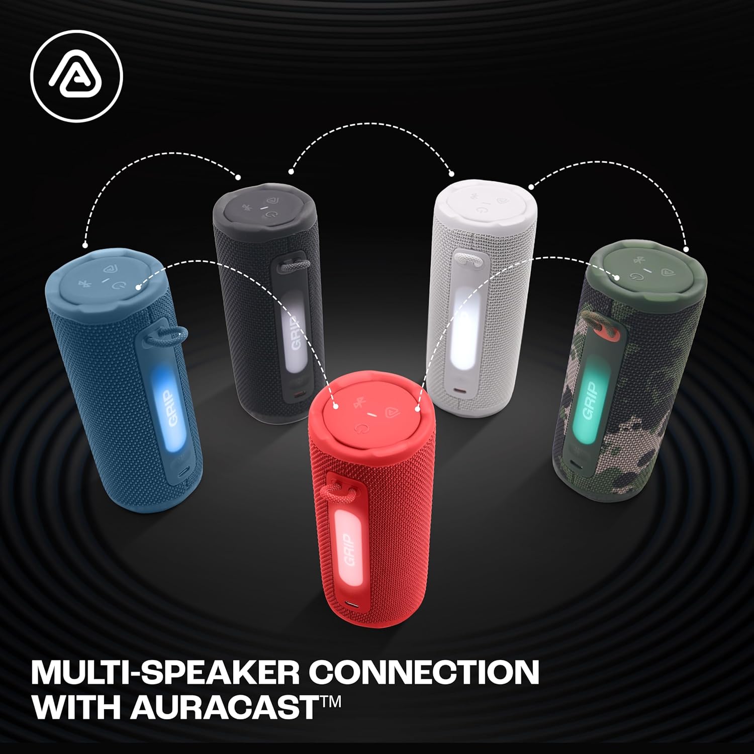 Bluetooth Speaker 16W Waterproof IP68 Portable 14H Playtime