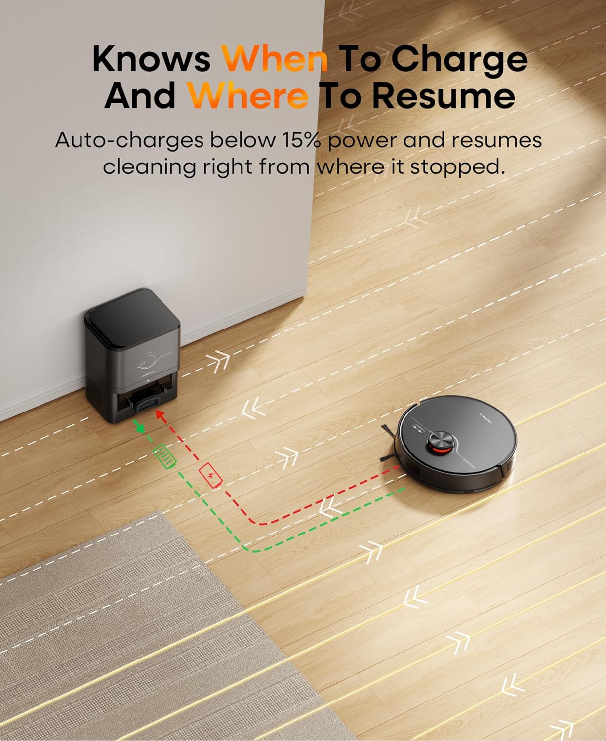 Robot Vacuum Mop 5000Pa Self Empty LiDAR Smart Cleaner