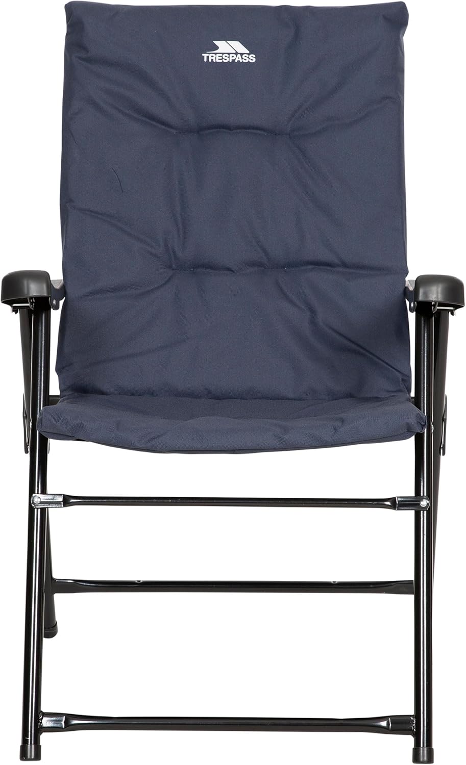 Folding Camping Deck Chair Foam Padded Navy