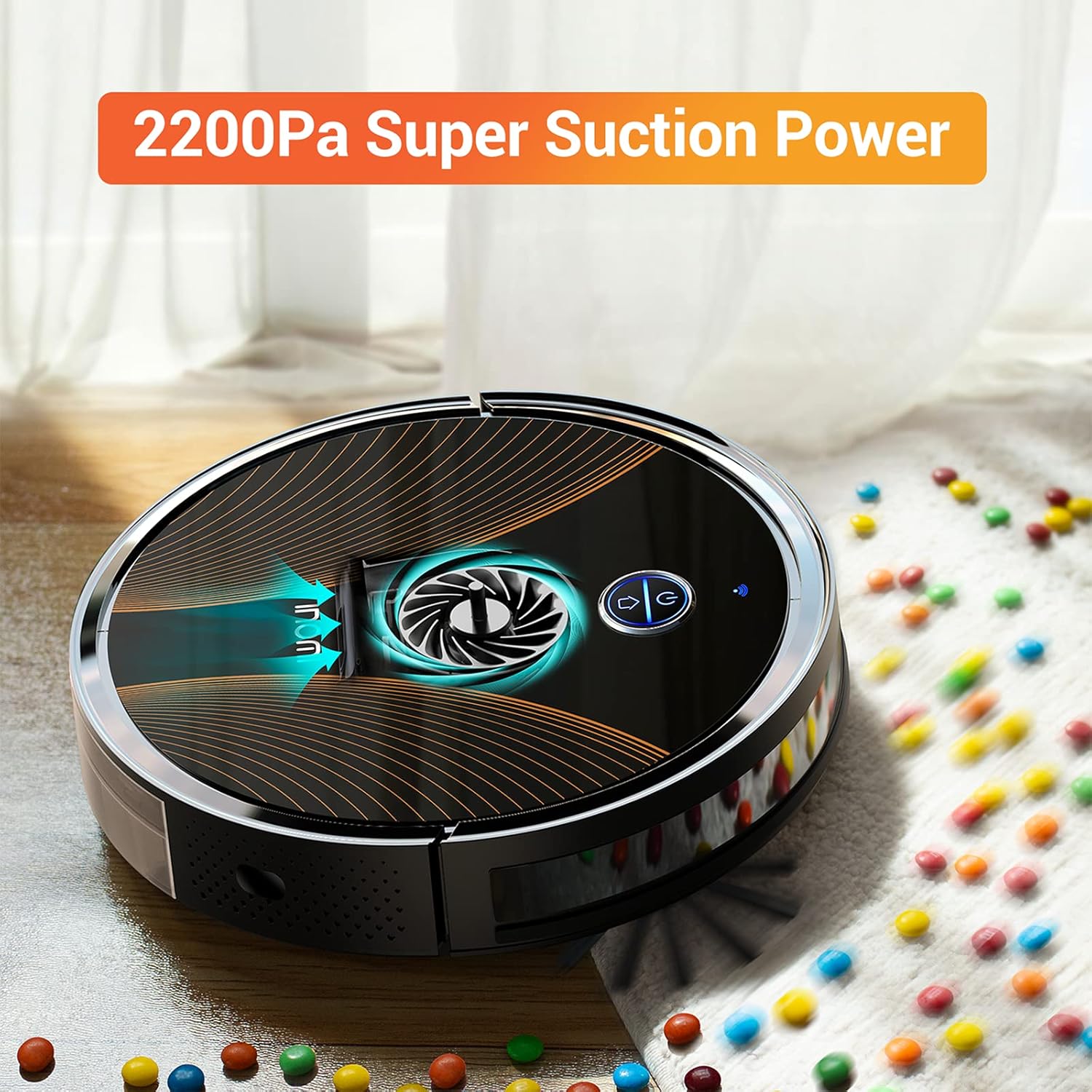 Robot Vacuum Mop 2200Pa App Alexa Control Slim Auto Recharge Pet