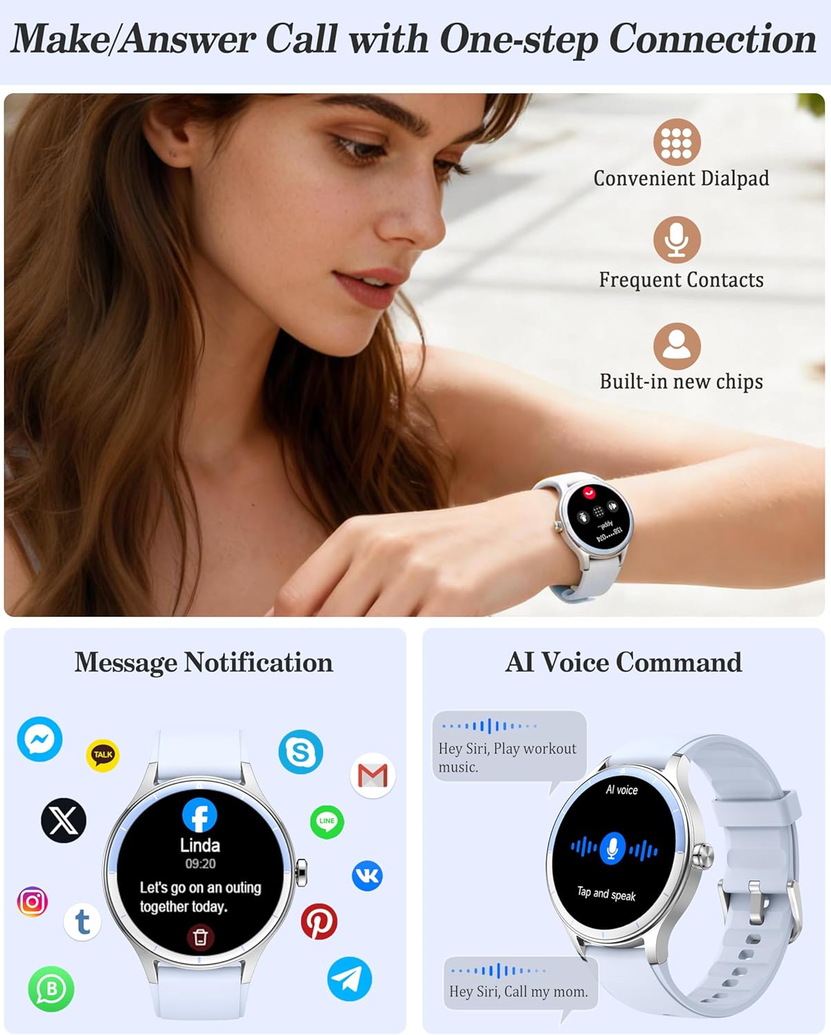Round Smart Watch Call 100 Sports 41mm