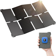 25W Pocket Foldable Solar Charger USB C USB A Waterproof