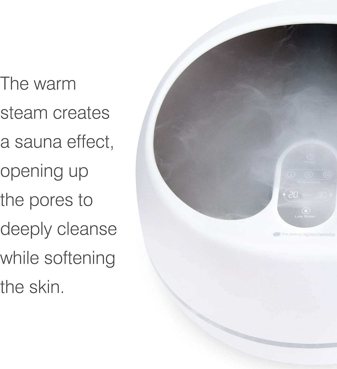 Steam Foot Spa Ultrasonic Heat Massage Rollers Timer Relax