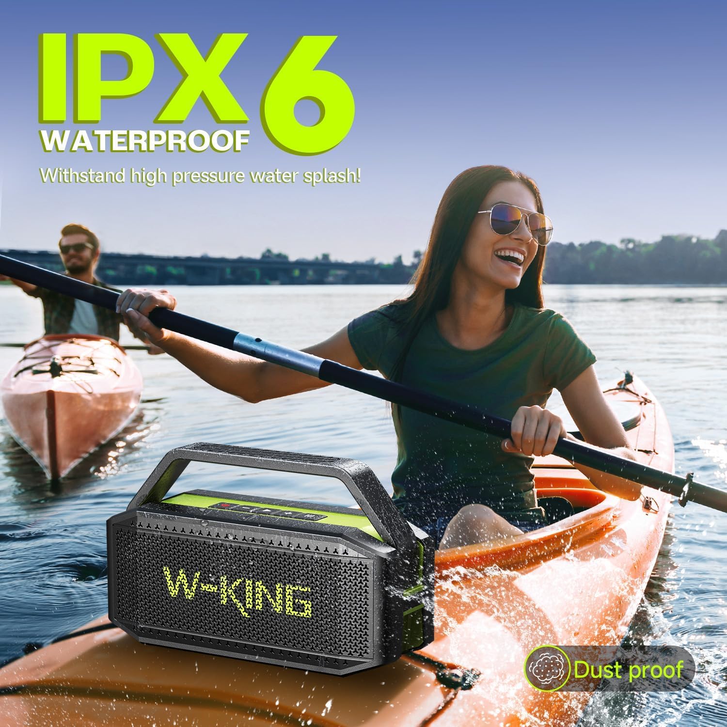 Bluetooth Speaker 100W Portable Loud Waterproof Bass 40H