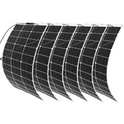 600W Flexible Solar Panel Kit 6x100W RV Boat Caravan Roof