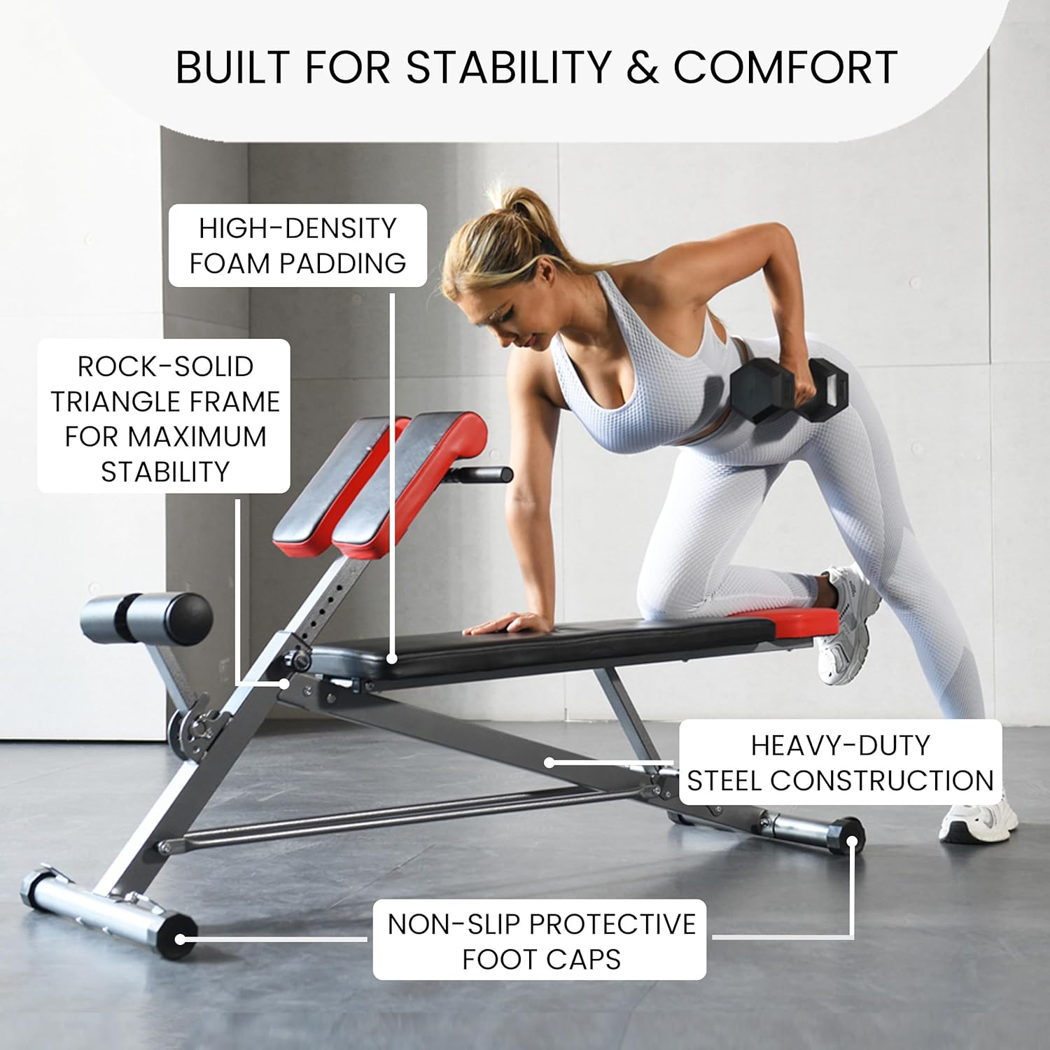 Multi Function Weight Bench Roman Chair Hyperextension Bench