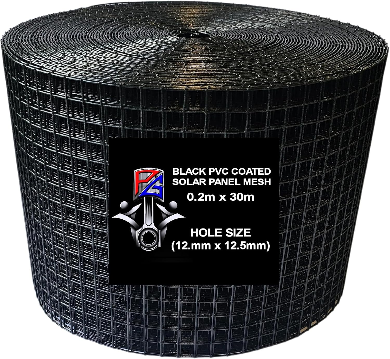 30M Solar Panel Bird Proofing Mesh Kit With 60 Clips Black