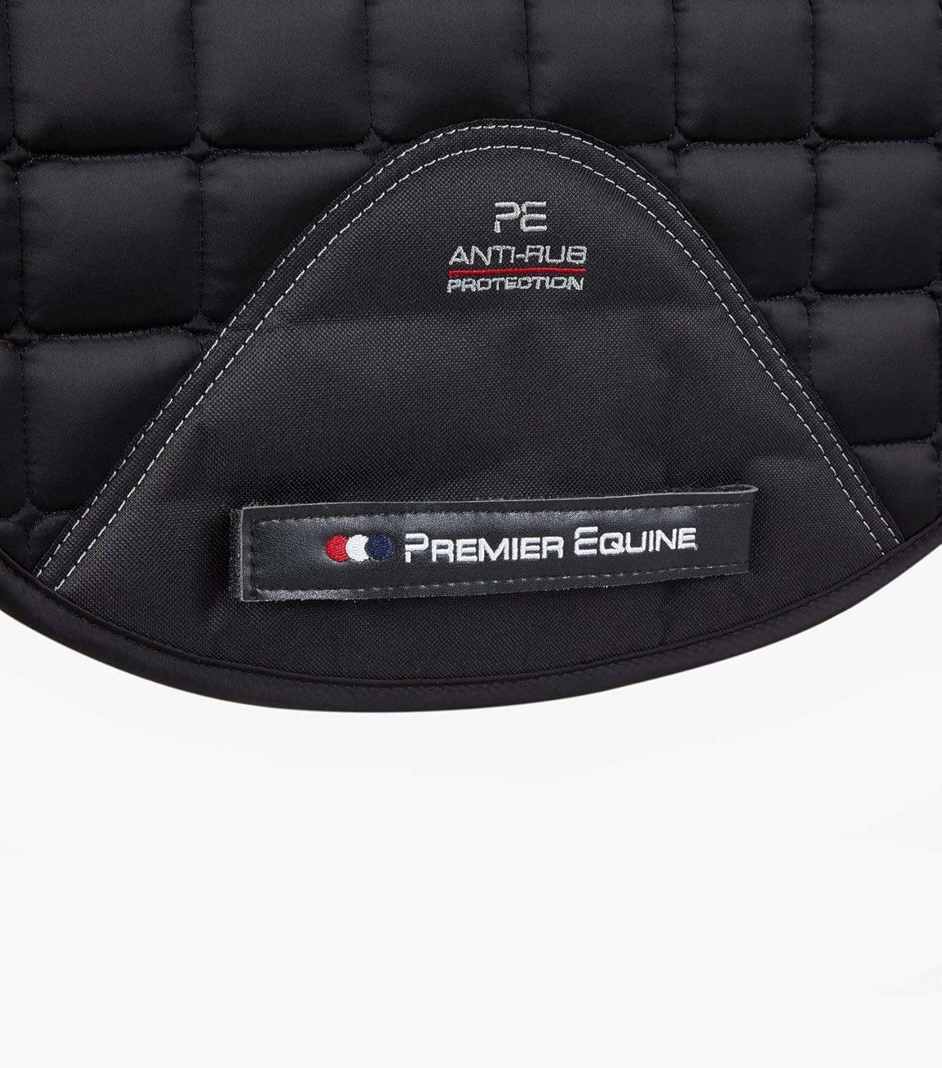 Black Merino Wool Dressage Saddle Pad Anti Rub Square
