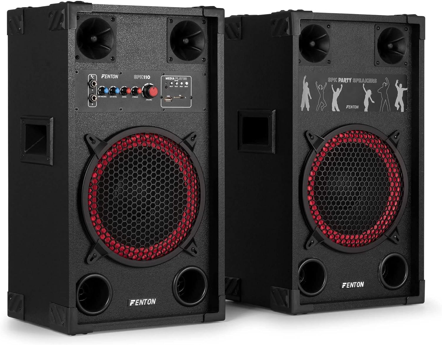 Bluetooth Party Speaker Set 600W 10 Inch DJ Karaoke System
