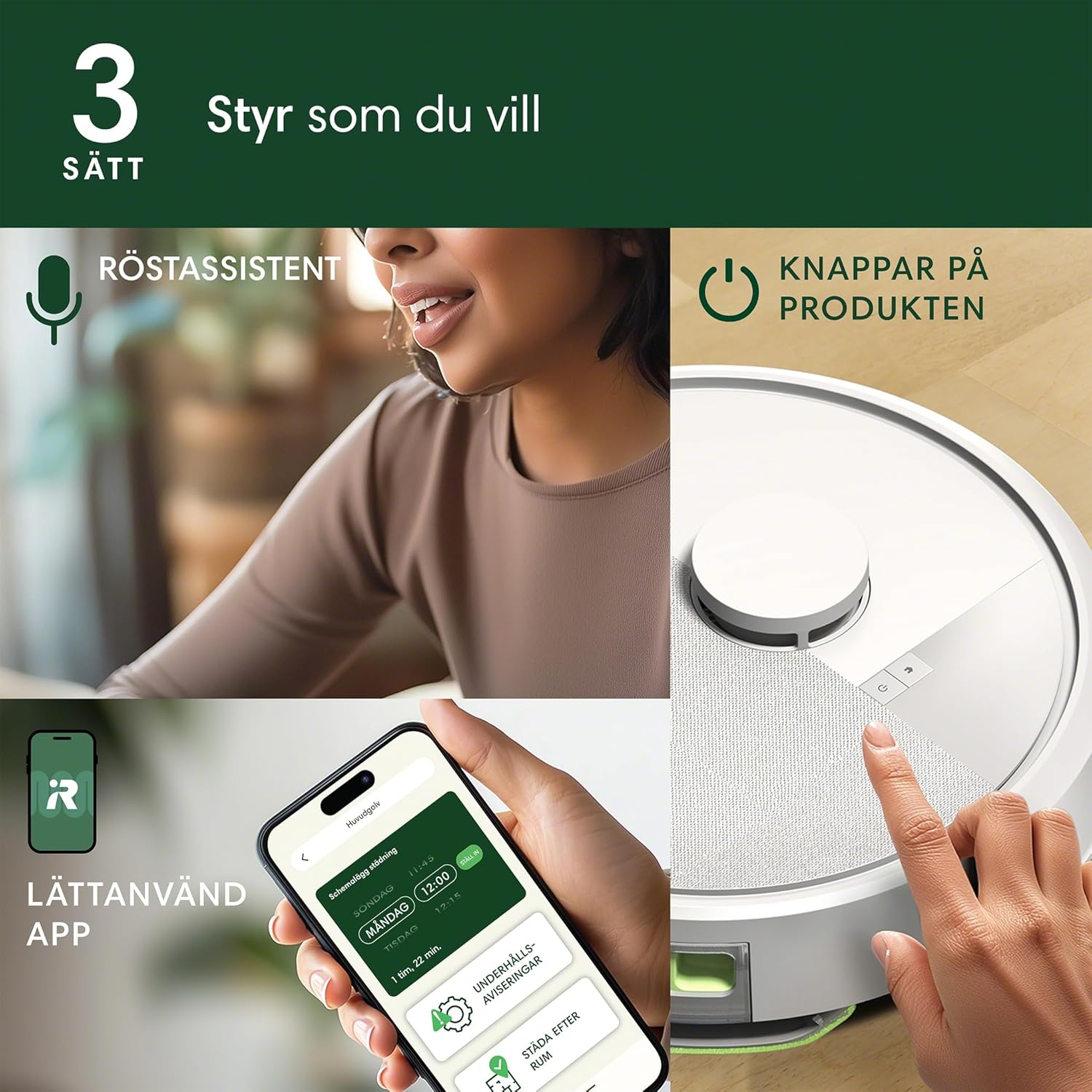 Robot Vacuum Mop Combo LiDAR Smart Mapping WiFi Auto Clean
