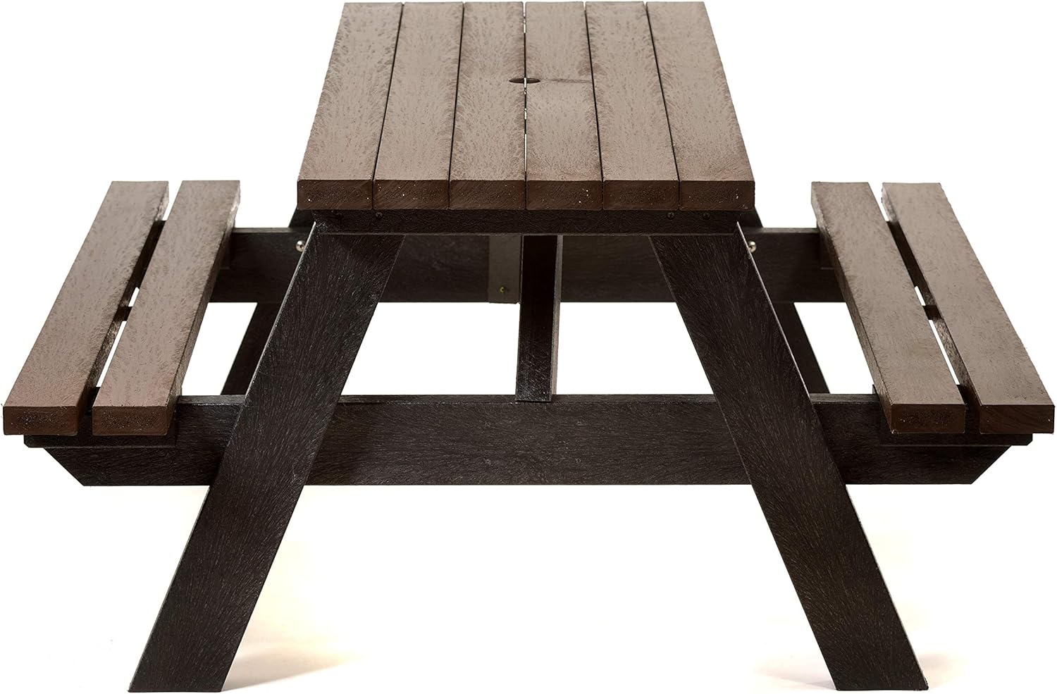 6 Person Picnic Table Recycled Plastic A Frame Outdoor Park Bench Set