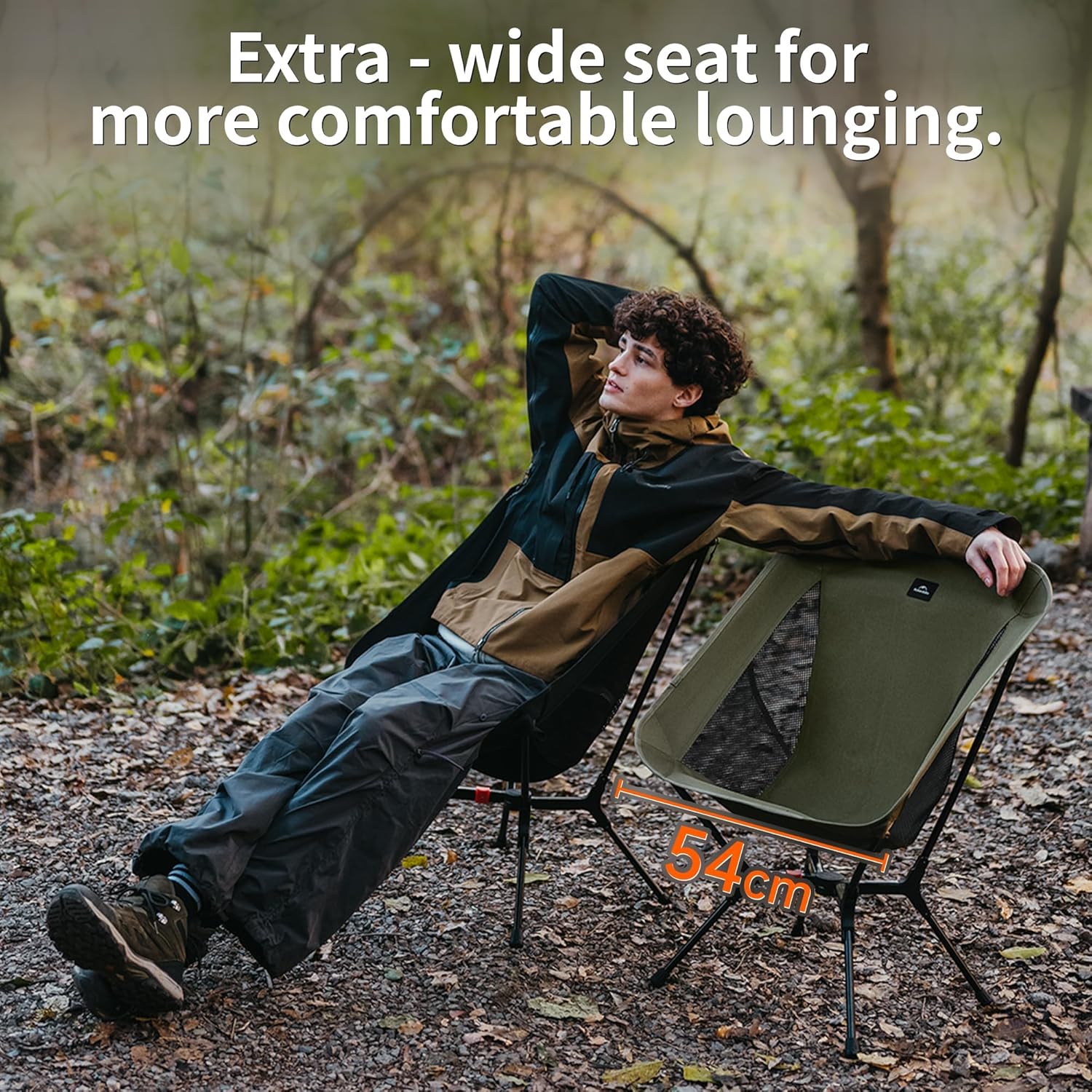 Lightweight Camping Chair Compact Folding Seat Green