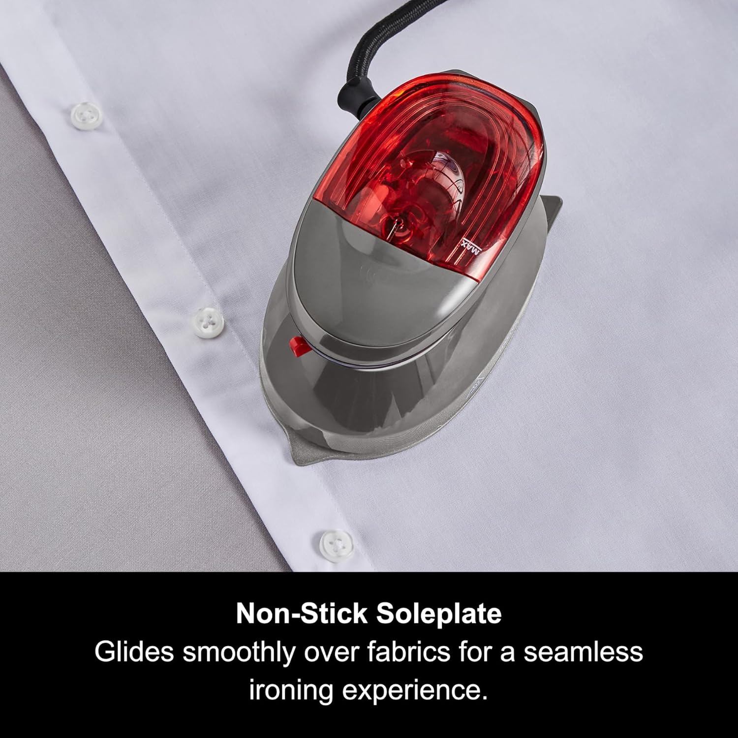 Travel Iron Compact 400W Portable Steam Iron Dual Voltage Fast Heat