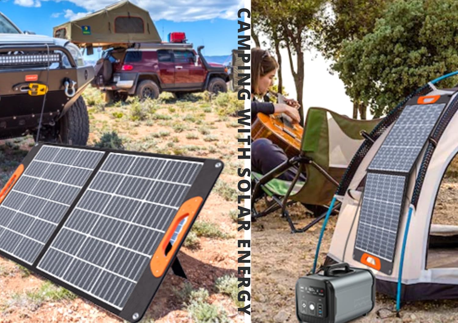 100W Foldable Solar Panel Portable Charger USB DC RV Camping