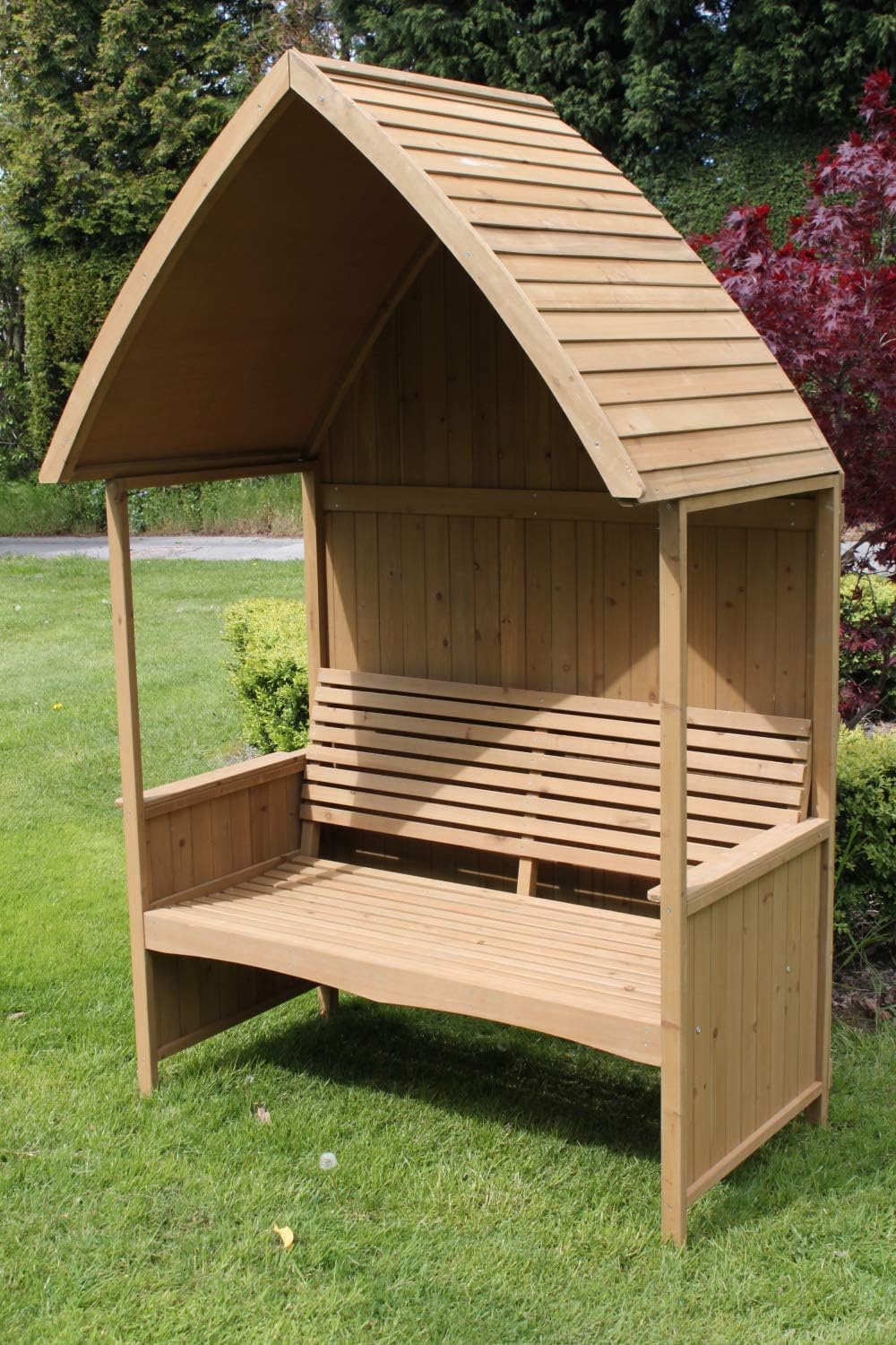 Wooden Garden Arbour Bench Pergola Seat Outdoor Arch