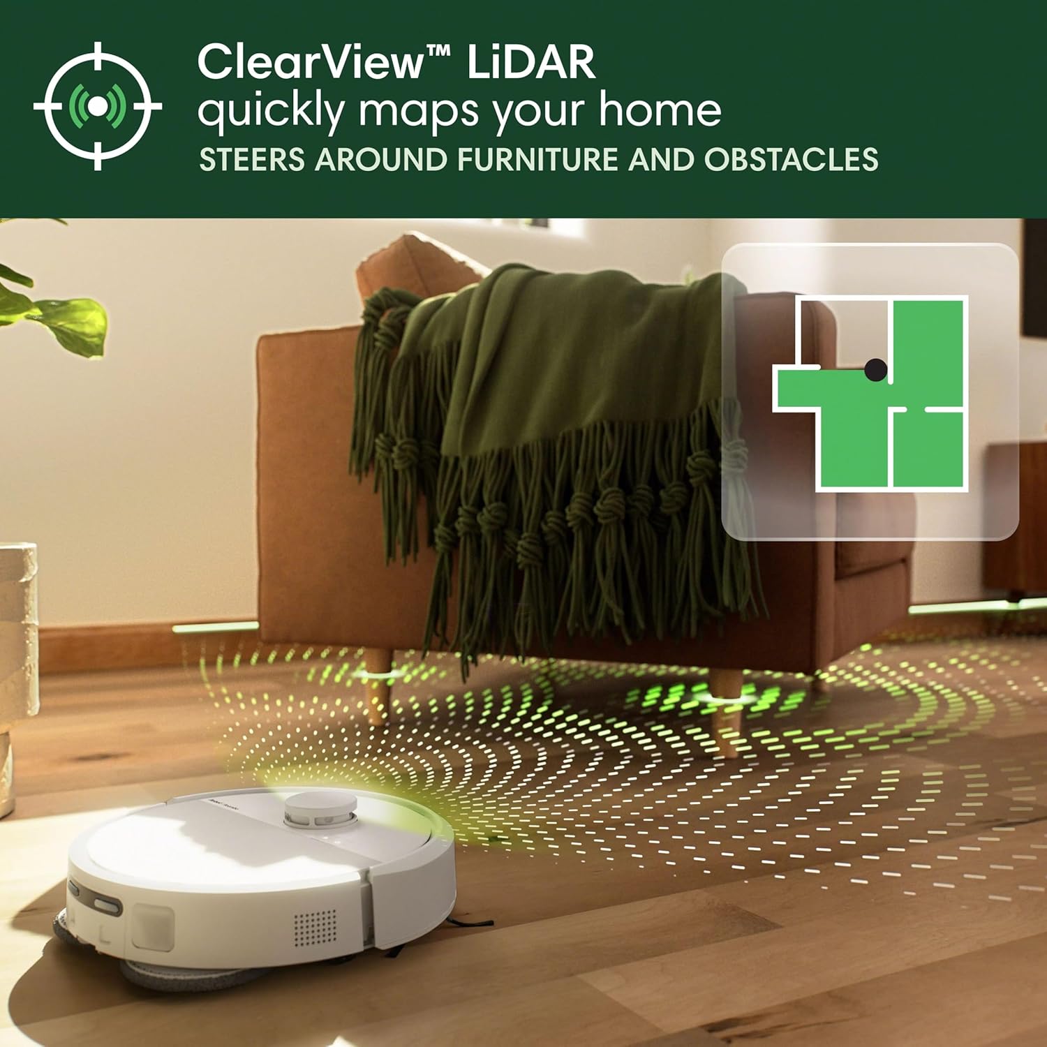 Robot Vacuum Mop Self Empty LiDAR Smart Mapping Auto Wash Dock