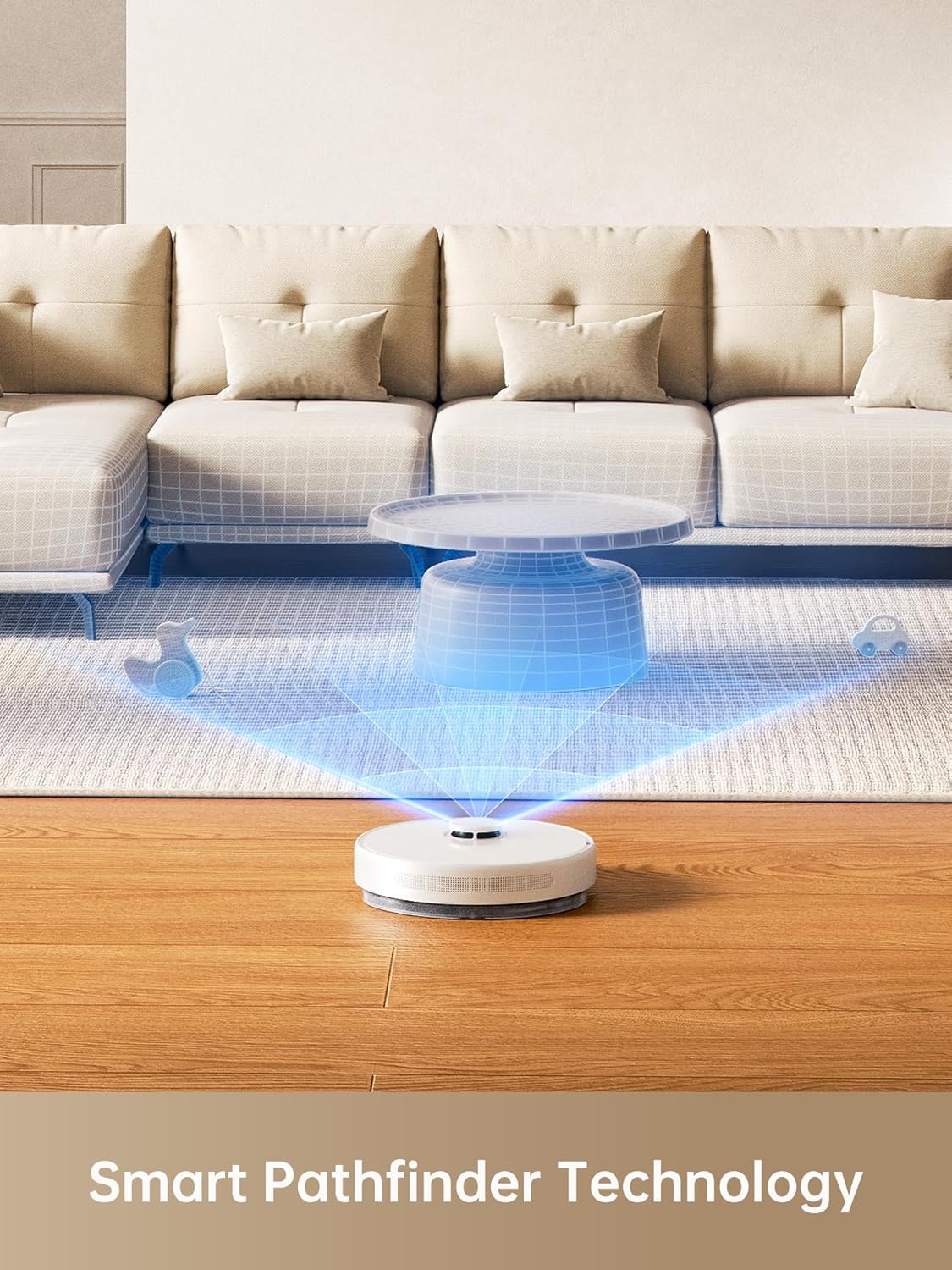 Robot Vacuum Mop 6000Pa Self Empty LiDAR Mapping 90 Day Clean