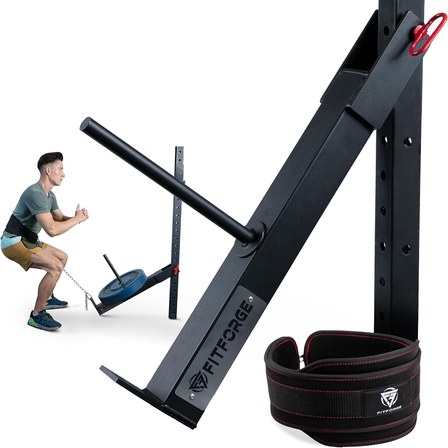 Belt Squat Attachment Power Rack Add On Heavy Duty Leg Trainer