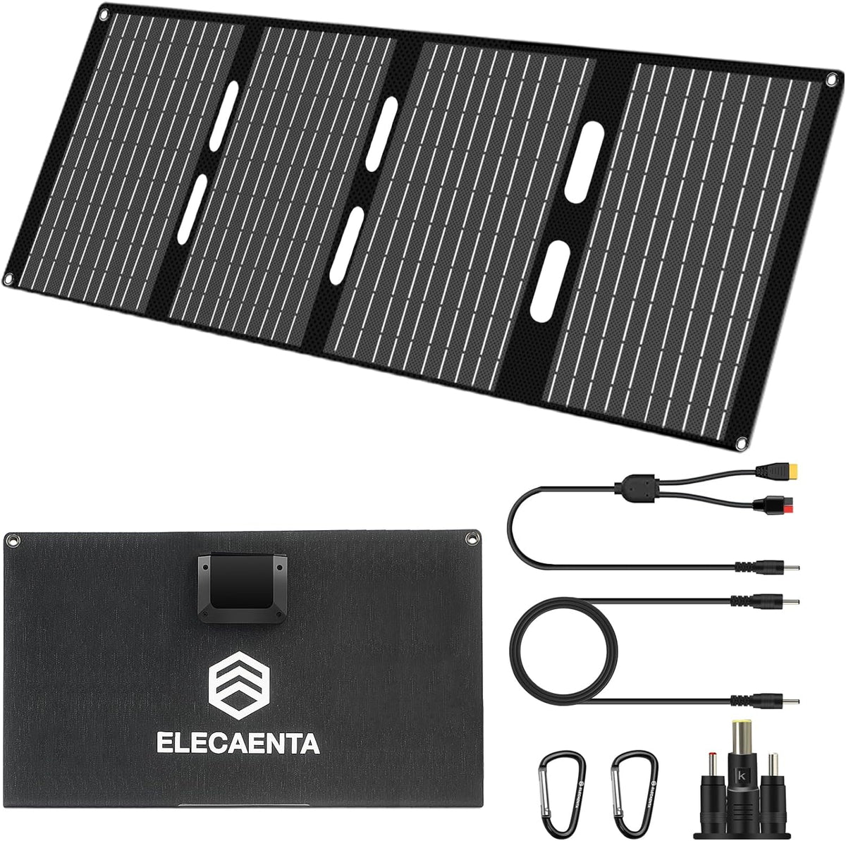 60W Foldable Solar Panel Charger USB C DC Portable ETFE Camping