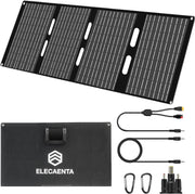 60W Foldable Solar Panel Charger USB C DC Portable ETFE Camping