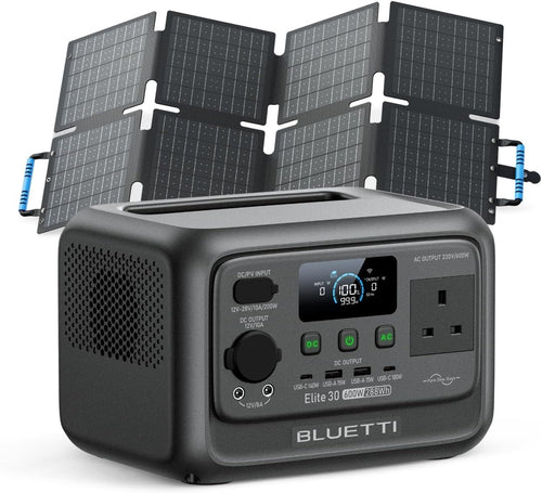 600W Portable Power Station 288Wh Solar Generator 60W Panel