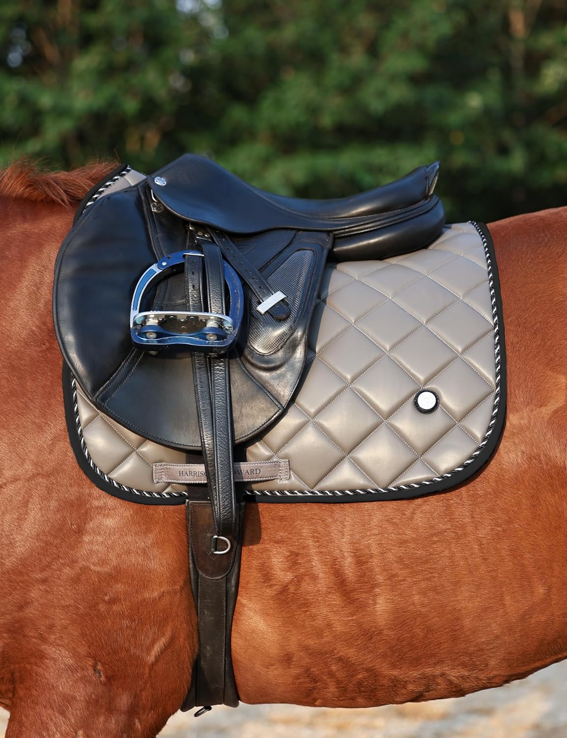 Leather Dressage Saddle Pad Waterproof Shock Absorbing