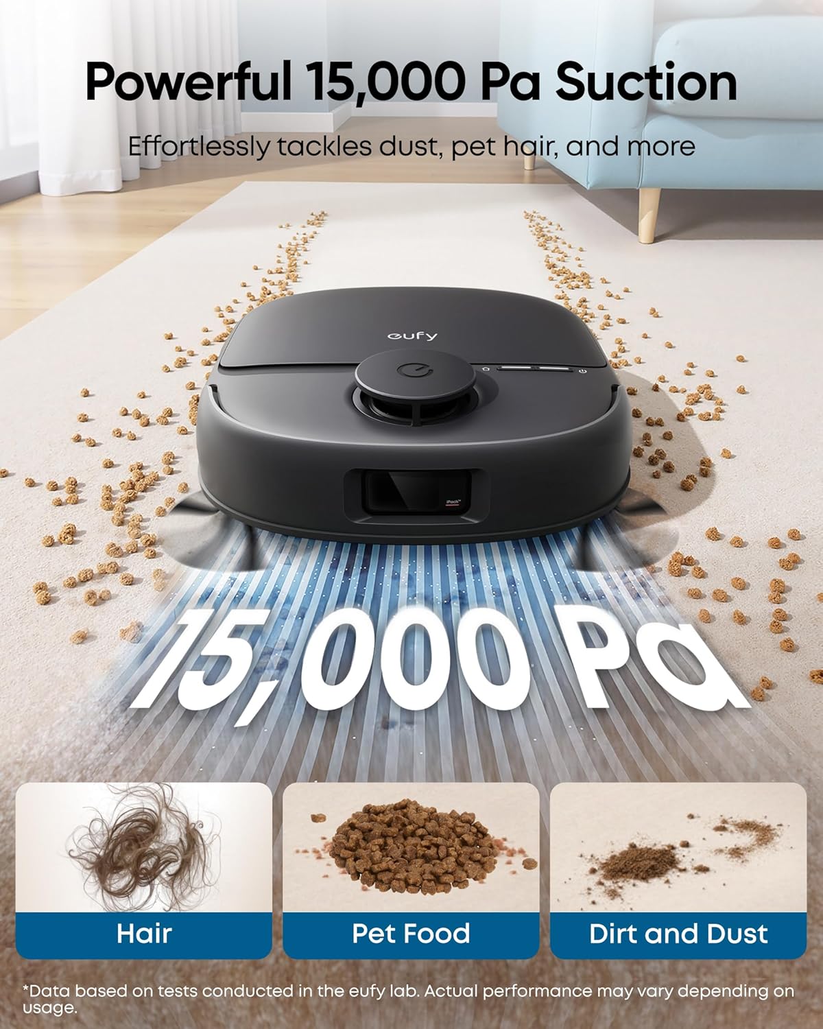 Robot Vacuum Mop 15000Pa Self Empty Wash Refill Smart